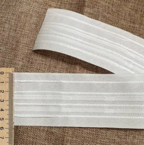 Тасьма 6см для штор та тюлей, непрозора (збірка "вафелька")