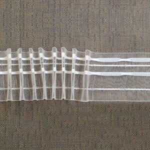 Тасьма 6см для тюлей, прозора (збірка "олівець")