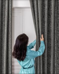 Штори льон мармур