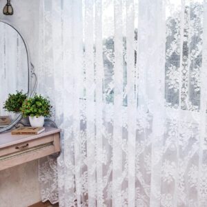Білий тюль жаккард з вишивкою. Тюль білого кольору в спальню, зал, вітальню