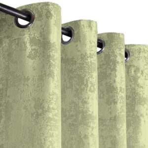 Комплект штори на люверсах жаккард мармур. Колір фісташковий. Готові штори в спальню, зал, вітальню