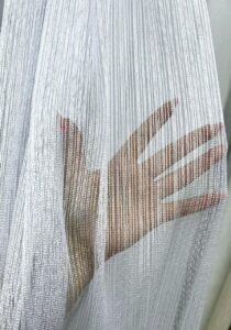 Тюль лен Margarita. Цвет белый