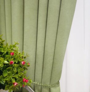 Тканина для штор мікровелюр Diamond. Шторна тканина колір фісташковий