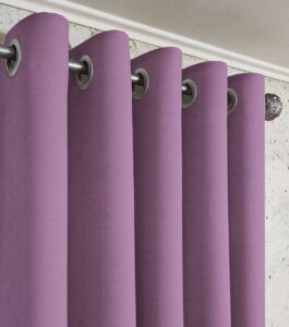 Комплект бузкові штори мікровелюр Diamond на люверсах