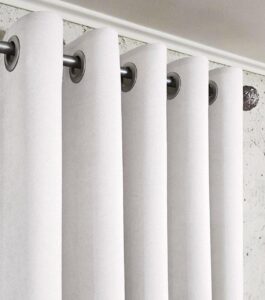 Комплект штори мікровелюр Diamond на люверсах. Колір димачстий сірий