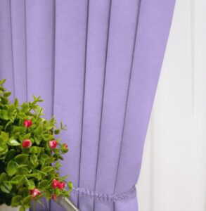 Комплект штори мікровелюр Diamond. Колір лавандовий. Готові штори в спальню, зал, вітальню