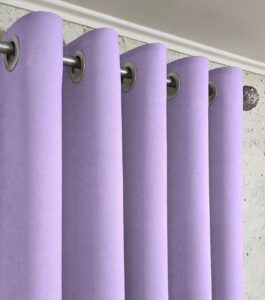 Комплект штори мікровелюр Diamond на люверсах. Колір лавандовий