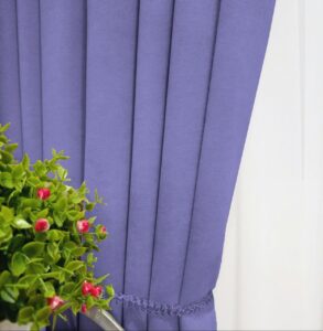 Тканина для штор мікровелюр Diamond. Шторна тканина колір фіалковий