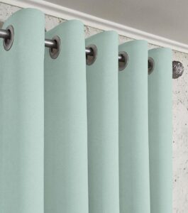 Комплект шторы микровелюр Diamond на люверсах. Цвет мятный