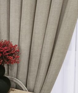 Однотонные шторы лён мешковина