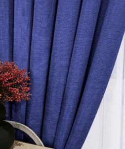 Ткань для штор лен мешковина. Шторная ткань цвет синий