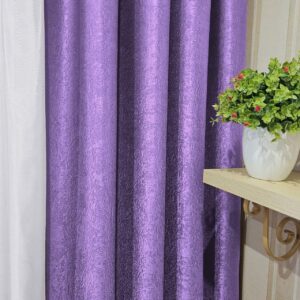 Комплект бузкові штори блекаут софт. Готові штори бузкового кольору в спальню, зал