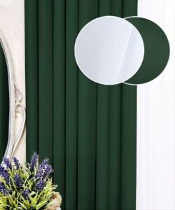 Комплект штори і тюль. Тканина блекаут Shadow + шифон. Колір: зелені штори, білий тюль