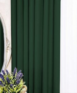 Комплект зеленые шторы блэкаут Shadow. Готовые шторы зеленого цвета в спальню, зал, гостиную