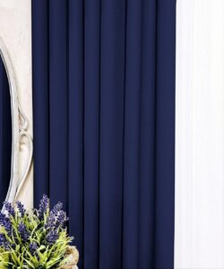 Тканина для штор блекаут Shadow. Шторна тканина колір синій