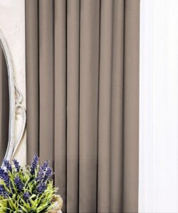 Тканина для штор блекаут Shadow. Шторна тканина колір какао блонд