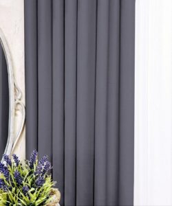 Тканина для штор блекаут Shadow. Шторна тканина колір сірий