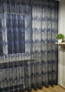 Тюль жаккард, колір темний сірий (графітовий)