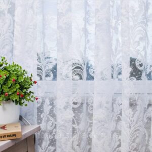 Тюлі жаккард з візерунком