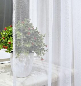 Готовый тюль грек сетка, цвет белый (2,5м*2,5м)