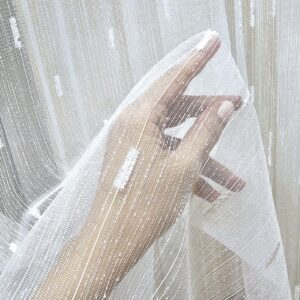 Тюль льон Stilla. Колір білий