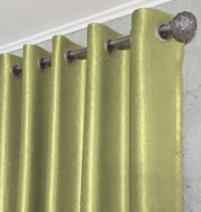 Комплект штори на люверсах блекаут софт. Колір фісташковий. Готові штори в спальню, зал, вітальню