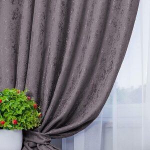 Тканина для штор шеніл мармур. Шторна тканина колір сірий з какао