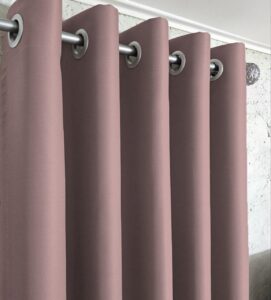 Комплект штори блекаут Shadow. Колір темна пудра. Готові штори на люверсах