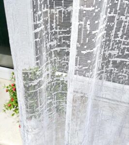 Готовый тюль жаккард Sirius, цвет белый (3м*2,6м)