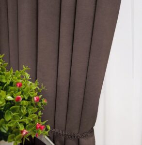 Комплект шторы микровелюр Diamond. Цвет мокко. Готовые шторы в спальню, зал, гостиную