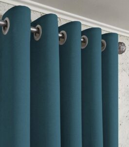 Комплект шторы на люверсах микровелюр Diamond. Цвет темный бирюзовый