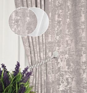 Комплект штори і тюль. Тканина жаккард мармур + шифон. Колір: бежеві штори, білий тюль