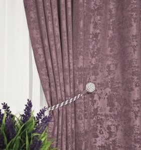 Тканина для штор жаккард мармур. Шторна тканина колір пильна троянда