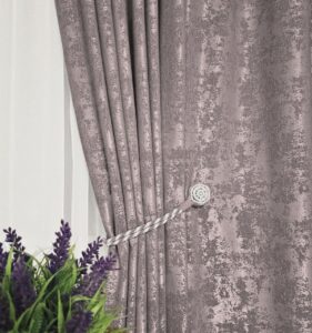 Комплект штори жаккард мармур. Колір: бежевий з темною пудрою. Готові штори в спальню, зал, вітальню