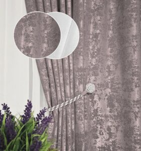 Комплект штори і тюль. Тканина жаккард мармур + шифон. Колір: бежевий з темною пудрою штори, білий тюль