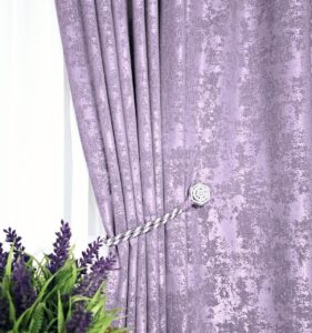 Комплект бузкові штори жаккард мармур (2,5м*2,5м, 2шт). Штори бузкового кольору в спальню, зал, вітальню