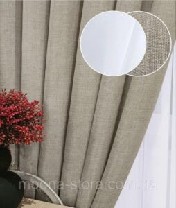 Льон мішковина + шифон вуаль