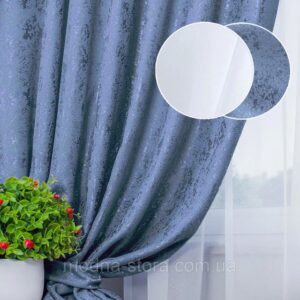 Шенілл Мармур + шифон вуаль