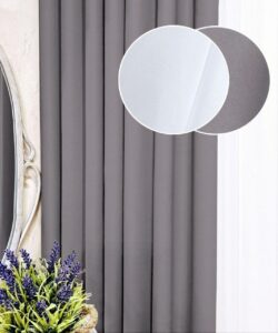 Комплект штори і тюль. Тканина блекаут + шифон вуаль. Колір: світло-сірі штори, білий тюль