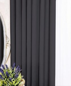 Тканина для штор блекаут Shadow. Шторна тканина колір темно-сірий