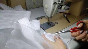 Пошив тюлей на тесьму 6см