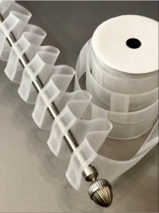 Пошив тюлей на тесьму для карниза трубы